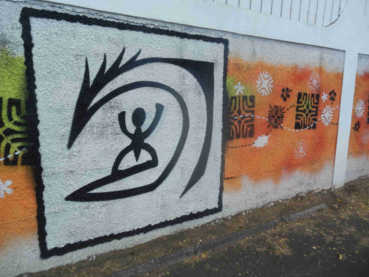 Polynesian style street art